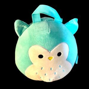 SQUISHMALLOWS ADORABLE WINSTON THE OWL BACKPACK WITH ZIP BACK POCKET